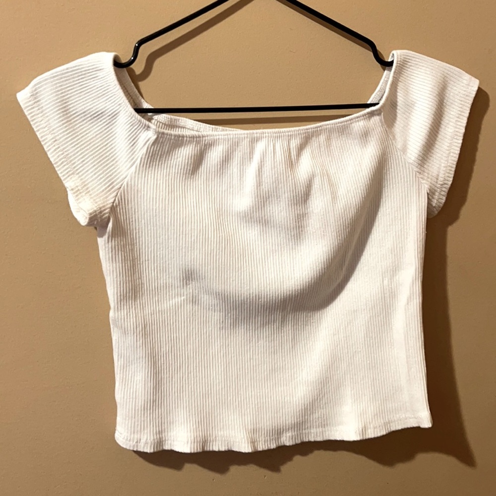 Off the shoulder crop top